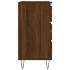 Aparador madera contrachapada marrón roble 60x35x70