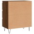 Aparador madera contrachapada marrón roble 60x35x70