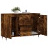 Aparador de madera de ingeniería roble ahumado 104x35x70