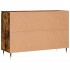 Aparador de madera de ingeniería roble ahumado 104x35x70