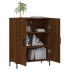 Aparador de madera de ingeniería marrón roble 69,5x34x90