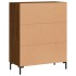 Aparador de madera de ingeniería marrón roble 69,5x34x90