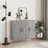 Aparador de madera de ingeniería gris Sonoma 90x34x80