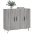 Aparador de madera de ingeniería gris Sonoma 90x34x80