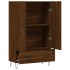Aparador alto madera de ingeniería roble marrón 69,5x31x115