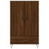 Aparador alto madera de ingeniería roble marrón 69,5x31x115