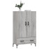 Aparador alto madera de ingeniería gris Sonoma 69,5x31x115