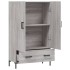 Aparador alto madera de ingeniería gris Sonoma 69,5x31x115