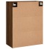 Armario de pared marrón roble 69,5x34x90