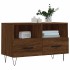Mueble para TV madera contrachapada roble marrón 80x36x50