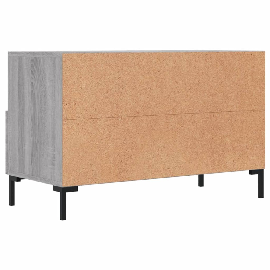 Mueble de TV madera de ingeniería gris Sonoma 80x36x50