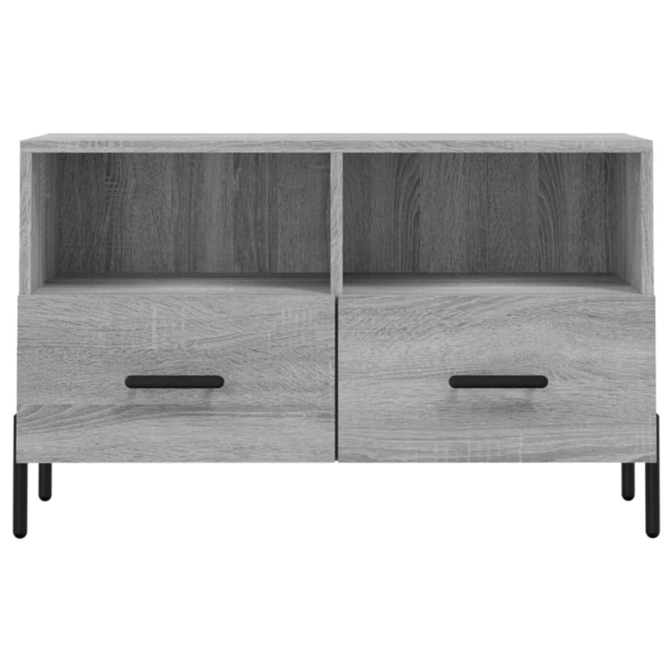 Mueble de TV madera de ingeniería gris Sonoma 80x36x50
