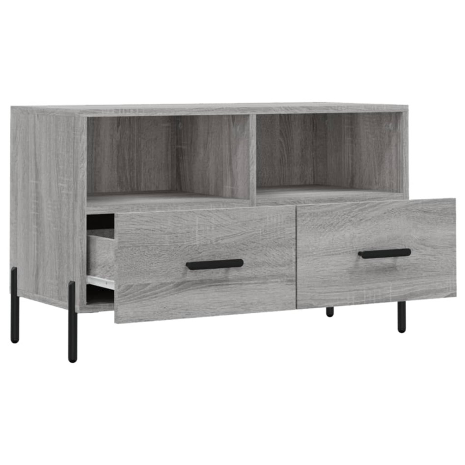 Mueble de TV madera de ingeniería gris Sonoma 80x36x50