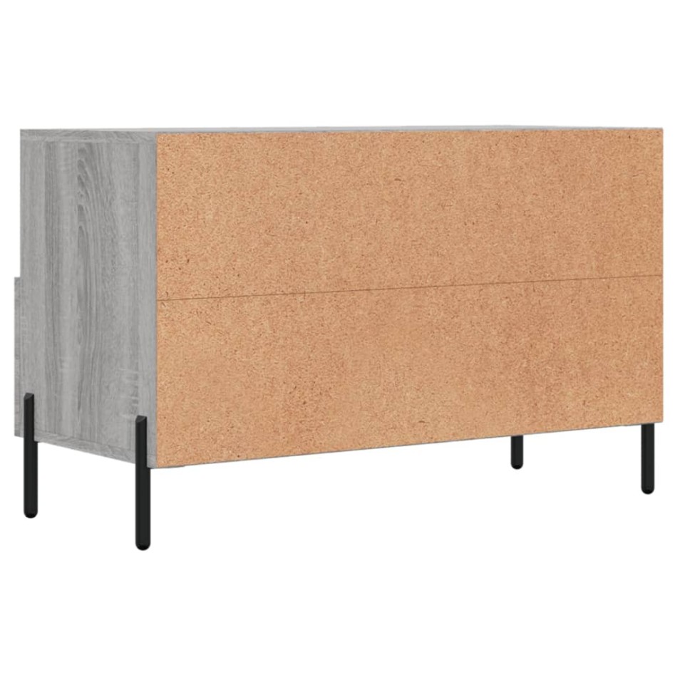 Mueble de TV madera de ingeniería gris Sonoma 80x36x50
