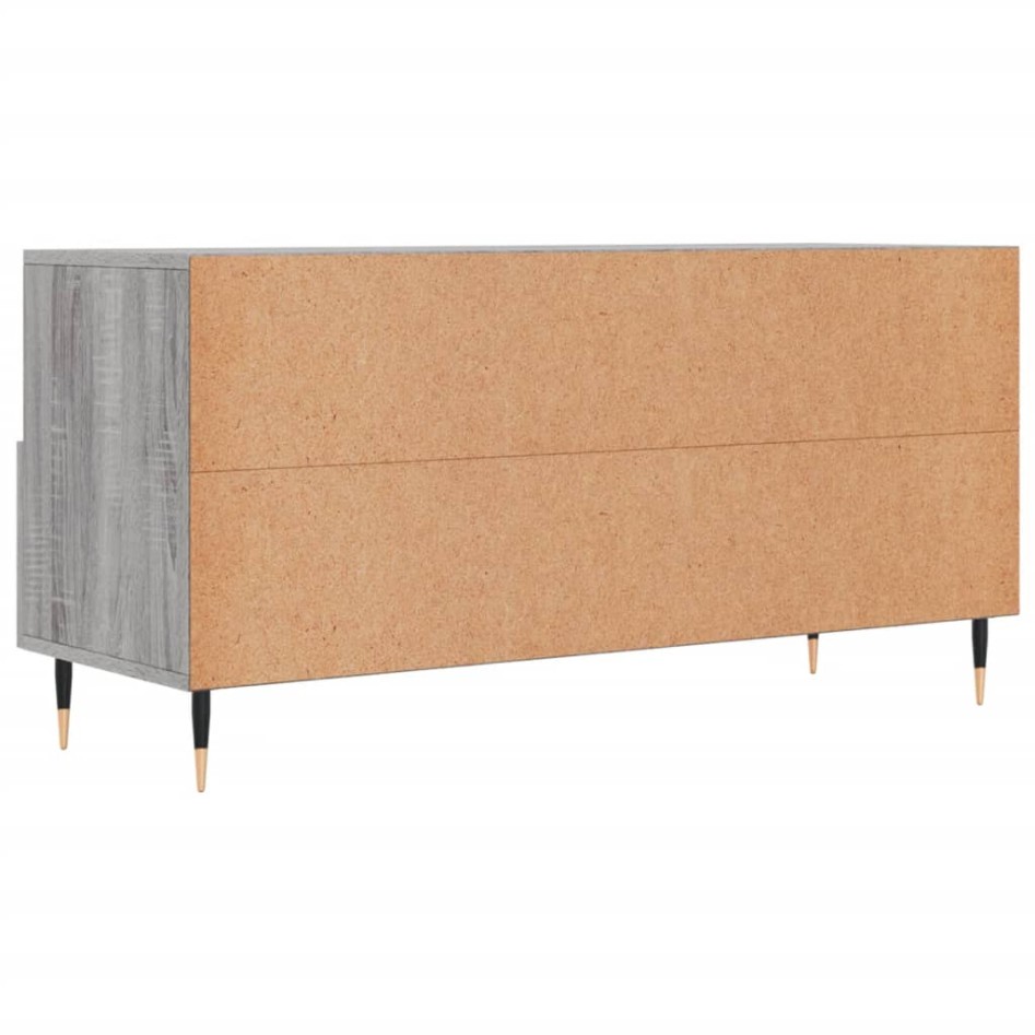 Mueble de TV madera de ingeniería gris Sonoma 102x36x50