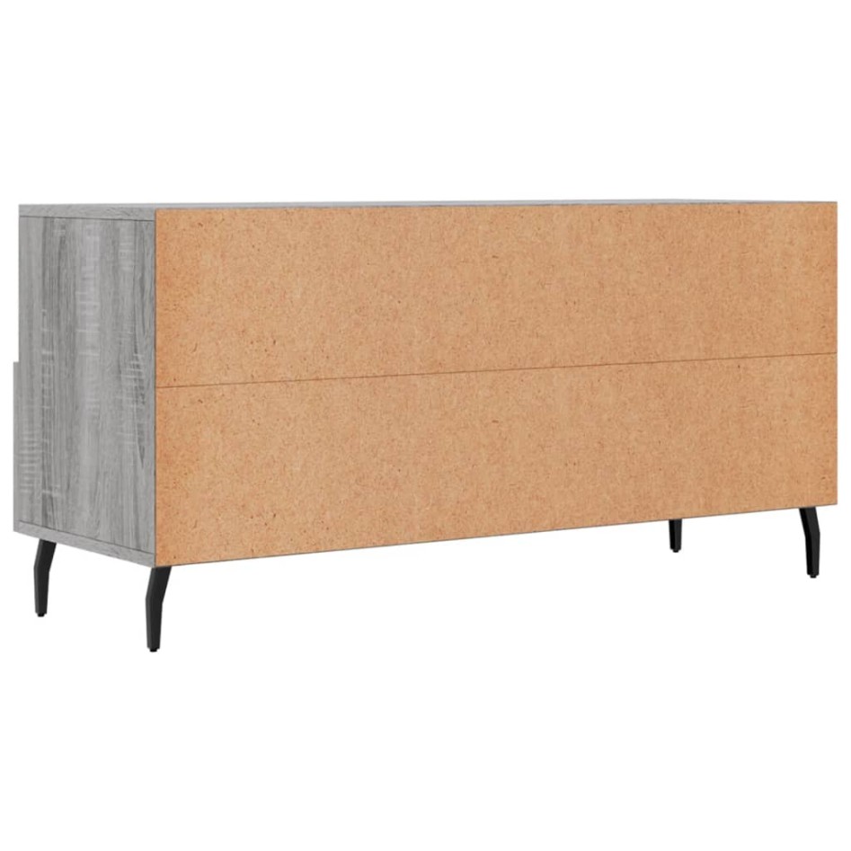 Mueble de TV madera de ingeniería gris Sonoma 102x36x50