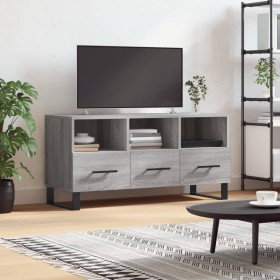 Mueble de TV madera de ingeniería gris Sonoma 102x36x50