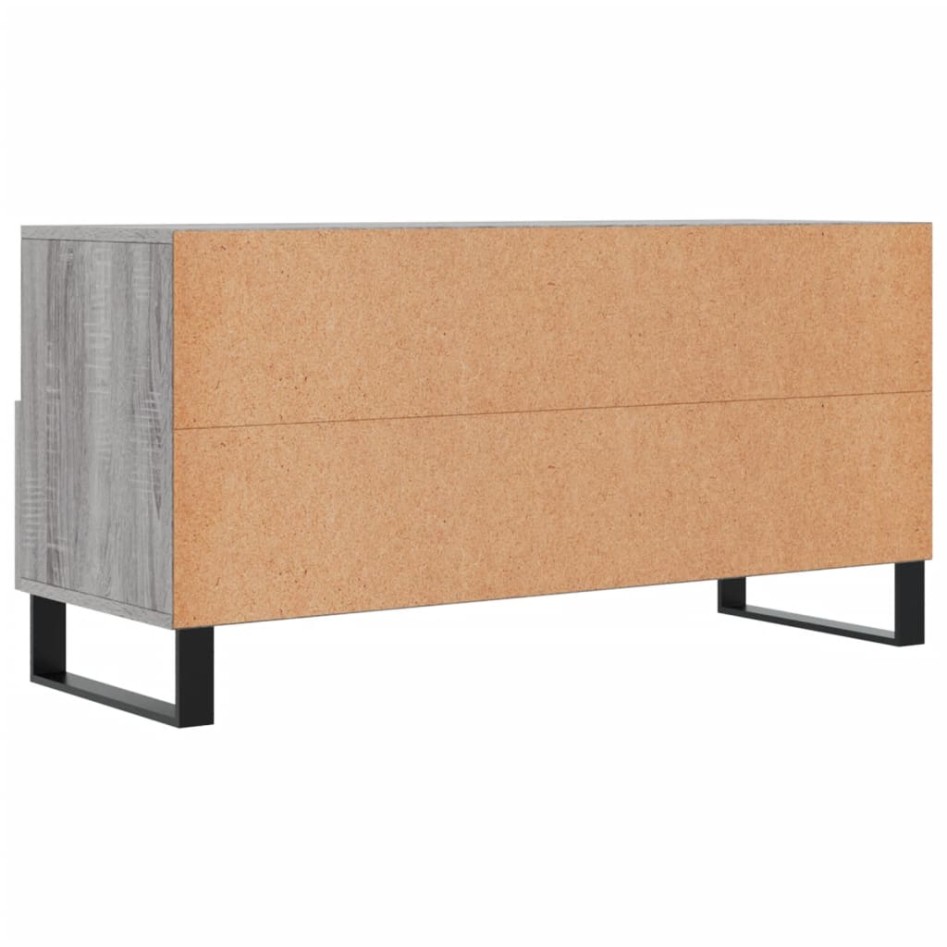 Mueble de TV madera de ingeniería gris Sonoma 102x36x50