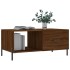 Mesa de centro madera contrachapada roble marrón 90x50x40