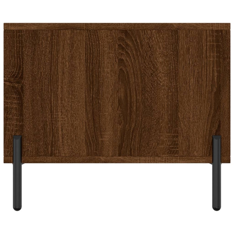Mesa de centro madera contrachapada roble marrón 90x50x40