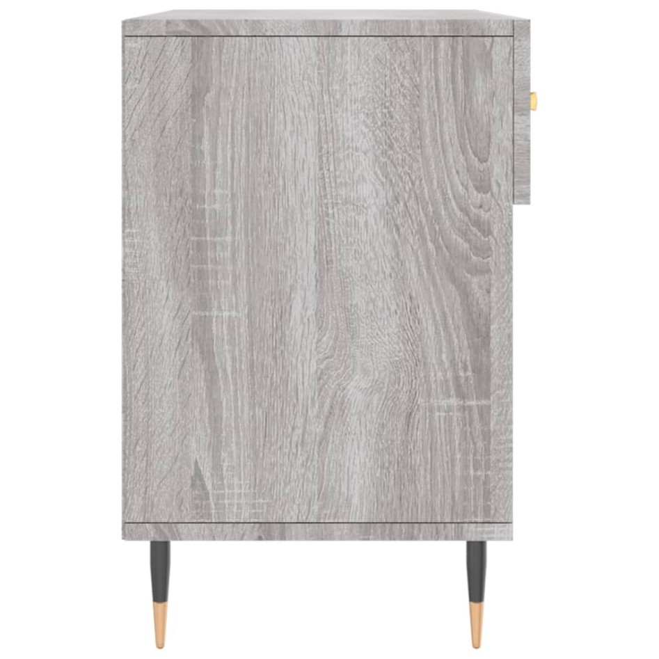 Banco zapatero madera de ingeniería gris Sonoma 102x35x55