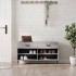 Banco zapatero madera de ingeniería gris Sonoma 102x35x55