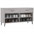 Banco zapatero madera de ingeniería gris Sonoma 102x35x55