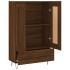Aparador alto madera de ingeniería roble marrón 69,5x31x115