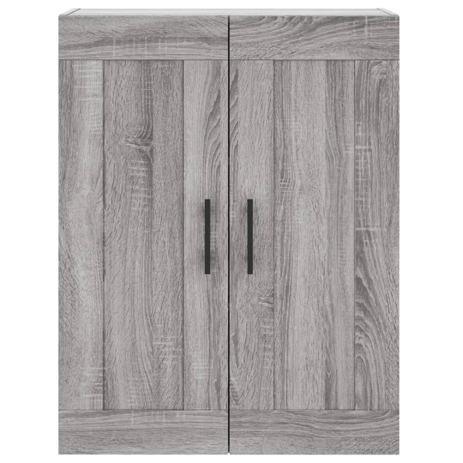 Armario de pared madera ingeniería gris Sonoma 69,5x34x90