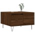 Mesa de centro madera contrachapada roble marrón 55x55x36,5