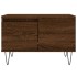 Mesa de centro madera contrachapada roble marrón 55x55x36,5