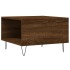 Mesa de centro madera contrachapada roble marrón 55x55x36,5