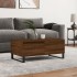 Mesa de centro madera contrachapada marrón roble 90x50x36,5