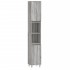 Armario de baño madera contrachapada gris Sonoma 30x30x190