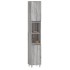 Armario de baño madera contrachapada gris Sonoma 30x30x190