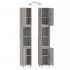 Armario de baño madera contrachapada gris Sonoma 30x30x190
