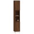Armario de baño madera contrachapada roble marrón 30x30x190