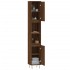 Armario de baño madera contrachapada roble marrón 30x30x190