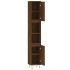 Armario de baño madera contrachapada roble marrón 30x30x190