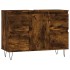 Mueble de baño madera de ingeniería roble ahumado 80x33x60