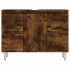 Mueble de baño madera de ingeniería roble ahumado 80x33x60