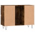 Mueble de baño madera de ingeniería roble ahumado 80x33x60