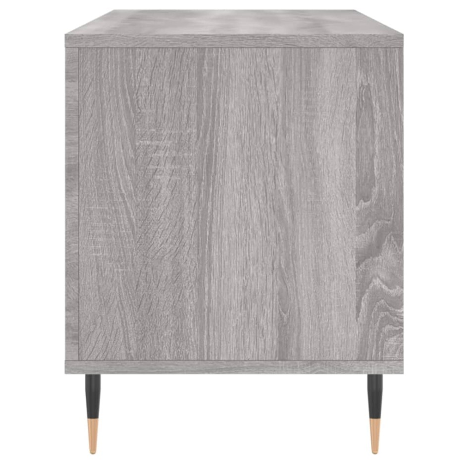 Mueble para discos madera contrachapada gris Sonoma