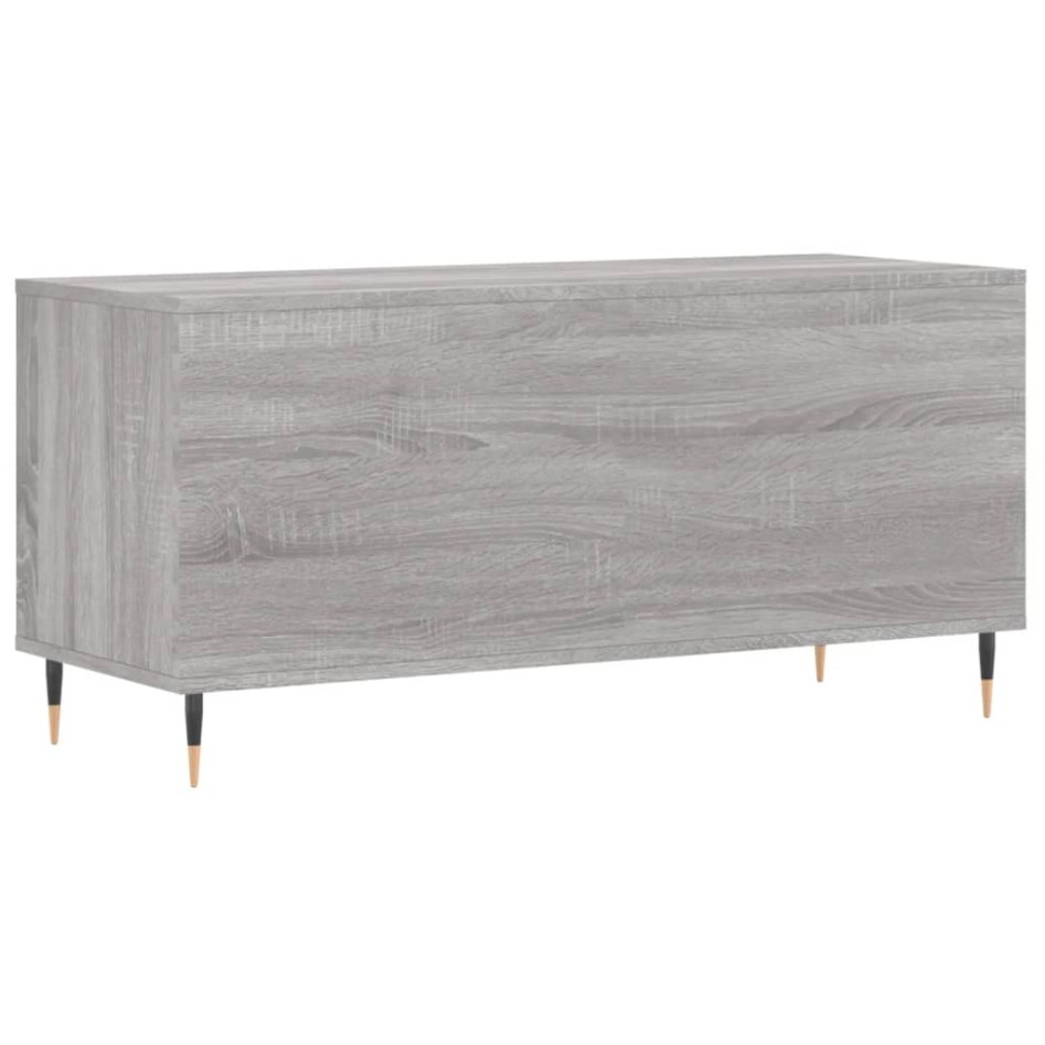 Mueble para discos madera contrachapada gris Sonoma