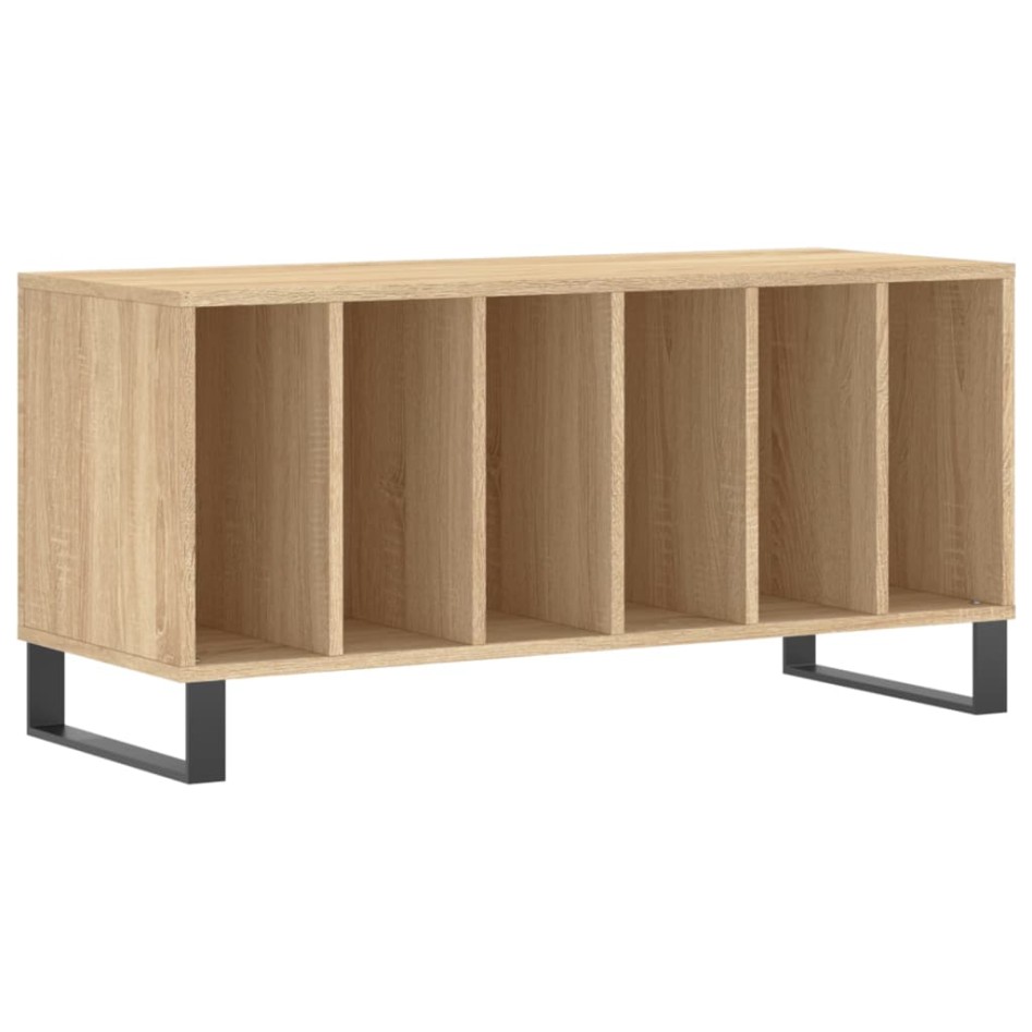 Mueble discos madera contrachapada roble Sonoma 100x38x48