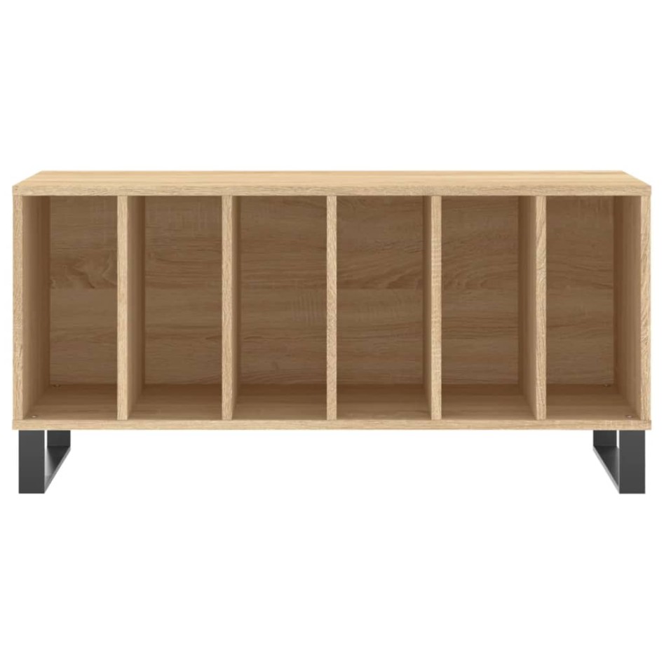 Mueble discos madera contrachapada roble Sonoma 100x38x48