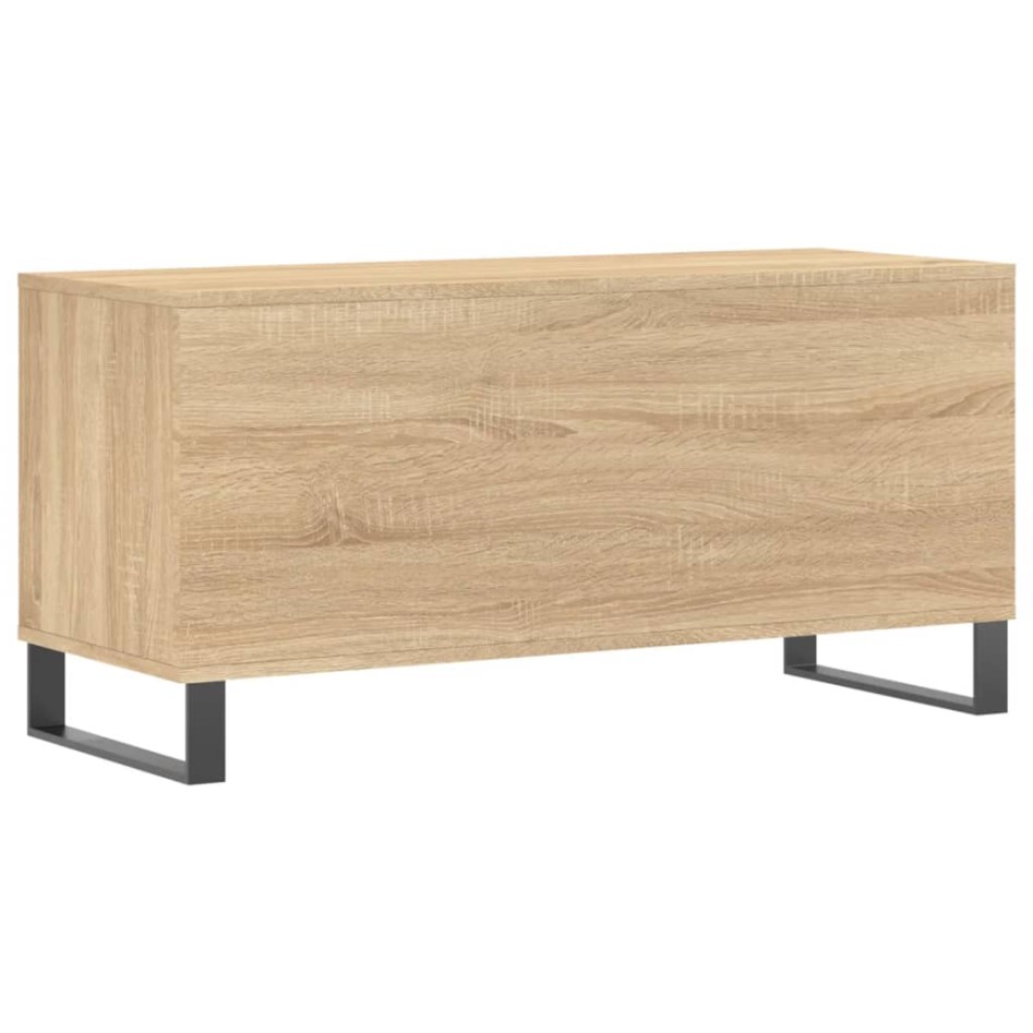 Mueble discos madera contrachapada roble Sonoma 100x38x48
