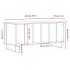 Mueble discos madera contrachapada roble Sonoma 100x38x48