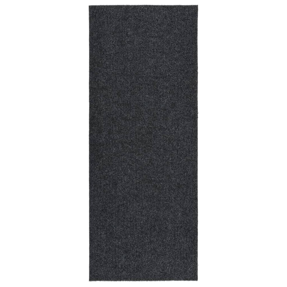 Alfombra de pasillo atrapa suciedad 100x250 cm gris