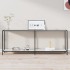 Mesa consola vidrio templado blanco 200x35x75,5
